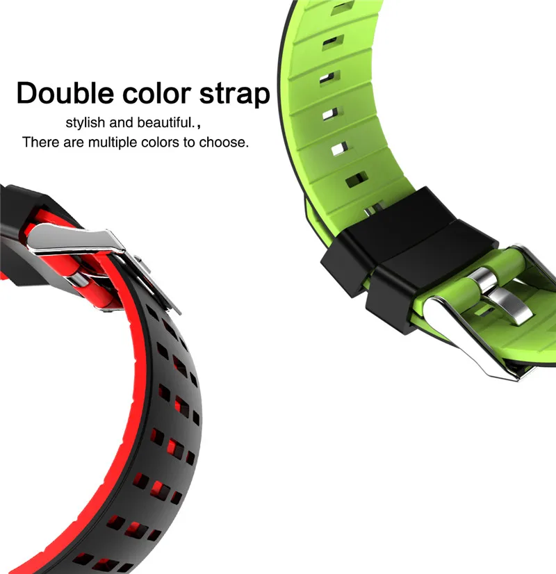 Smart watch fitness waterproof for Android IOS Color Strap