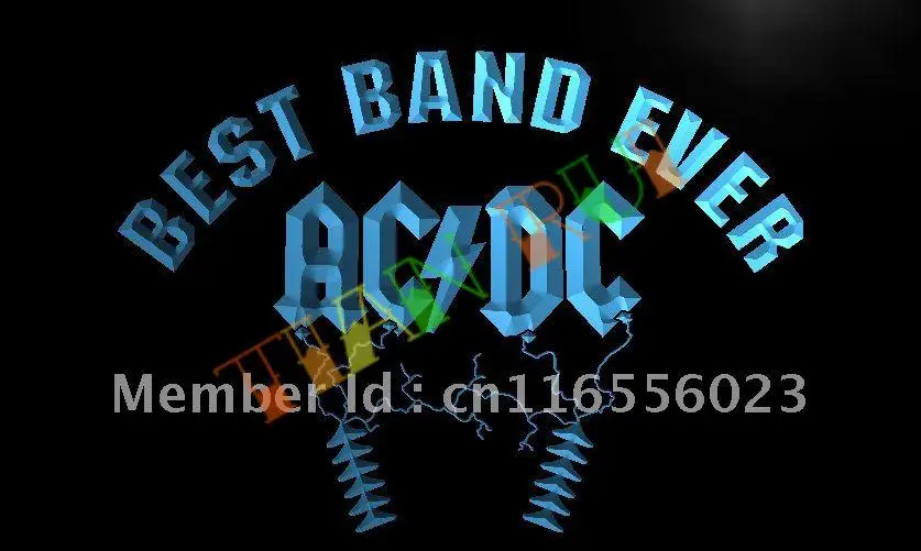 

LA314- Best Band Ever ACDC LED Neon Light Sign