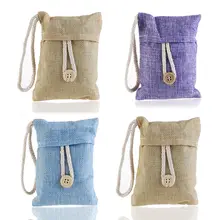 4 упаковки 100 г натуральный очиститель воздуха бамбуковый уголь мешок освежитель воздуха(случайный цвет) A20