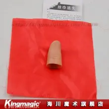 Kingmagic Шелковый Исчезающие Магия Исчезающие комплект-Thumb Советы с бесплатной красный шелк магический реквизит