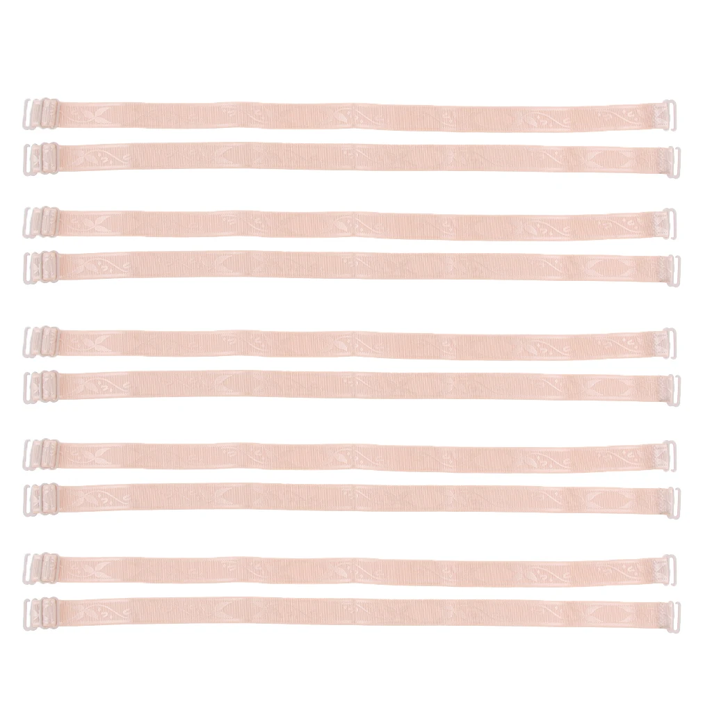 5 Pairs Elastic Adjustable Shoulder Bra Straps Replacement 15mm Width Removable Straps DIY accesorios mujer for Women's Bra
