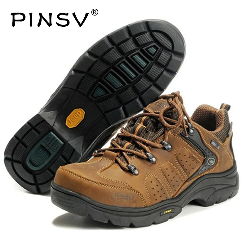 

PINSV Trekking Shoes Men'S Hiking Mens Hiking Shoes Breathable Mountain Hiking Boots Outdoor Zapatillas Hombre Sneaker Uomo