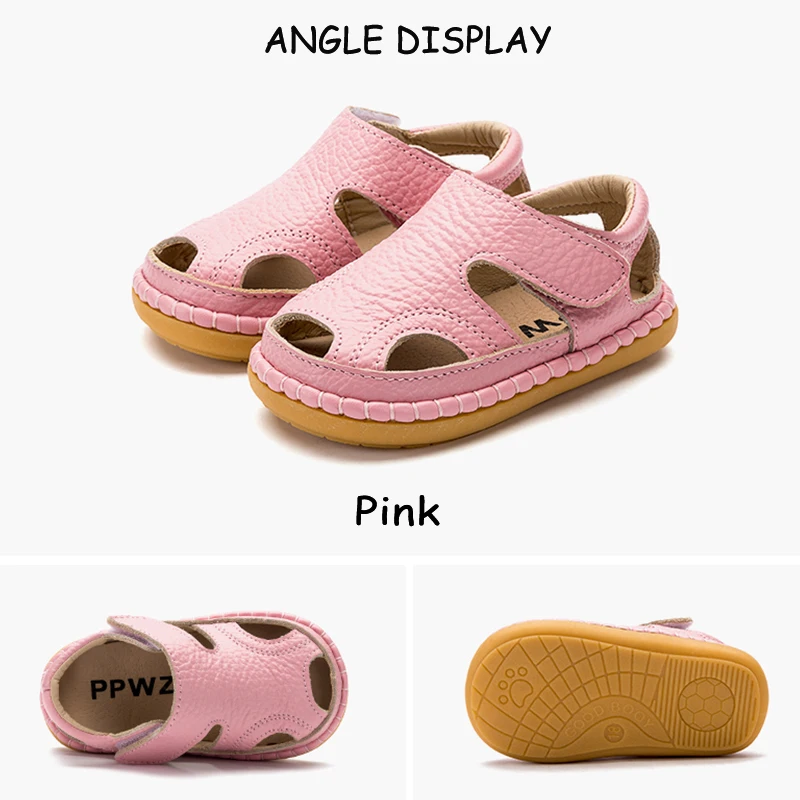 Для маленьких мальчиков и девочек, для первых походов, дышащая мягкая детская обувь с подошвой, повседневная обувь, обувь из воловьей кожи с отверстиями для детей, пляжные туфли для девочек