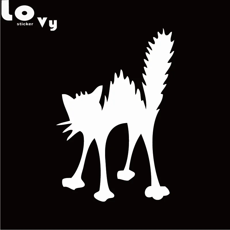 ed1767 Wall Decal Angry Cat Crazy Pet Animal Head Vinyl Sticker 