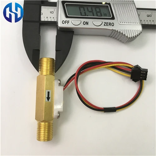 -BG1-4 water brass hall flow rate sensor meter  (11)