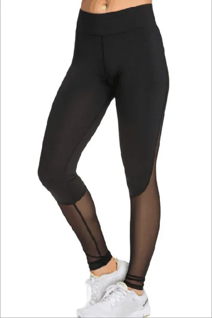 See Through Panel Leggings