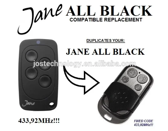 

The remote for JANE garage door remote replacement