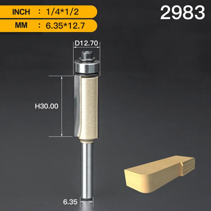 HUHAO 1/" хвостовик заподлицо долбежные фрезы для дерева, карбида вольфрама, инструмент с ЧПУ, деревообрабатывающий фреза - Длина режущей кромки: 2983