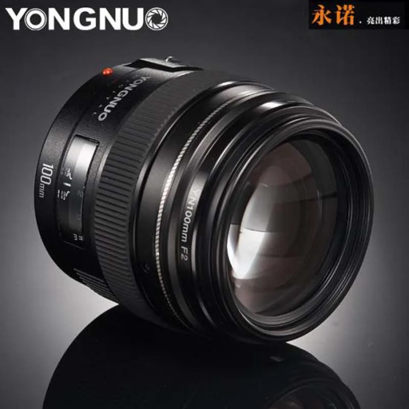 Yongnuo YN100mm F2 Средний телеобъектив для камеры Canon EOS Rebel AF MF 5D 5D IV 1300D T6 760D 750D 1D 5DS