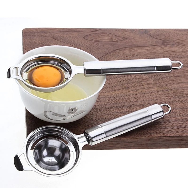 Egg Yolk White Separator Separates Stainless Steel Sieve Kitchen Tool Utensilin Egg Dividers