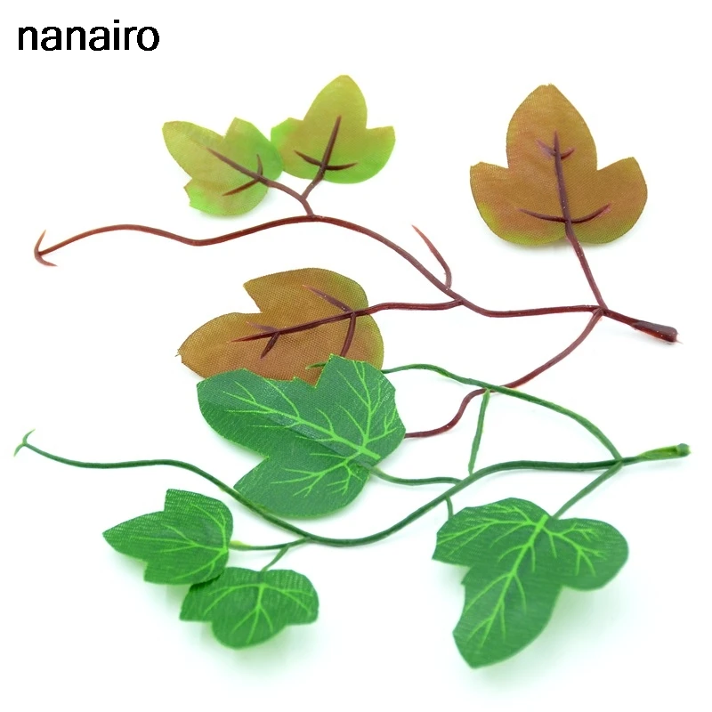 

Cheap 10pcs Artificial Silk Belt Leaf Leaf Wedding Decoration Family Garden Trees & Flowers Decorative Christmas Party DIY Decor