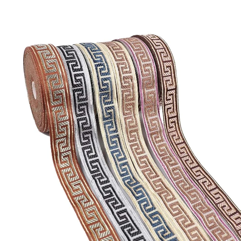 

Embroidery Ribbons 3cm Width 5Yards/lot Printed Embroidery Ribbons Home Decoration Wedding Decor 6 Colors Ribbons Fita