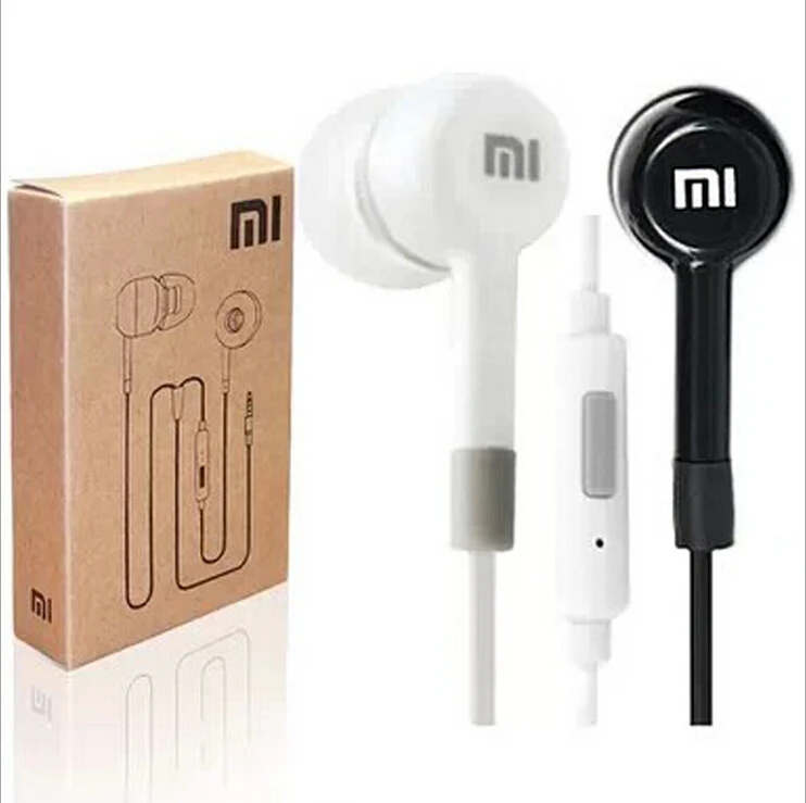 

100% Original:Xiao Mi Piston 2 In-Ear Earphone With Remote &MIC For XiaoMi Cellphone iPhone&Sumsang Black&White HD Qaulity