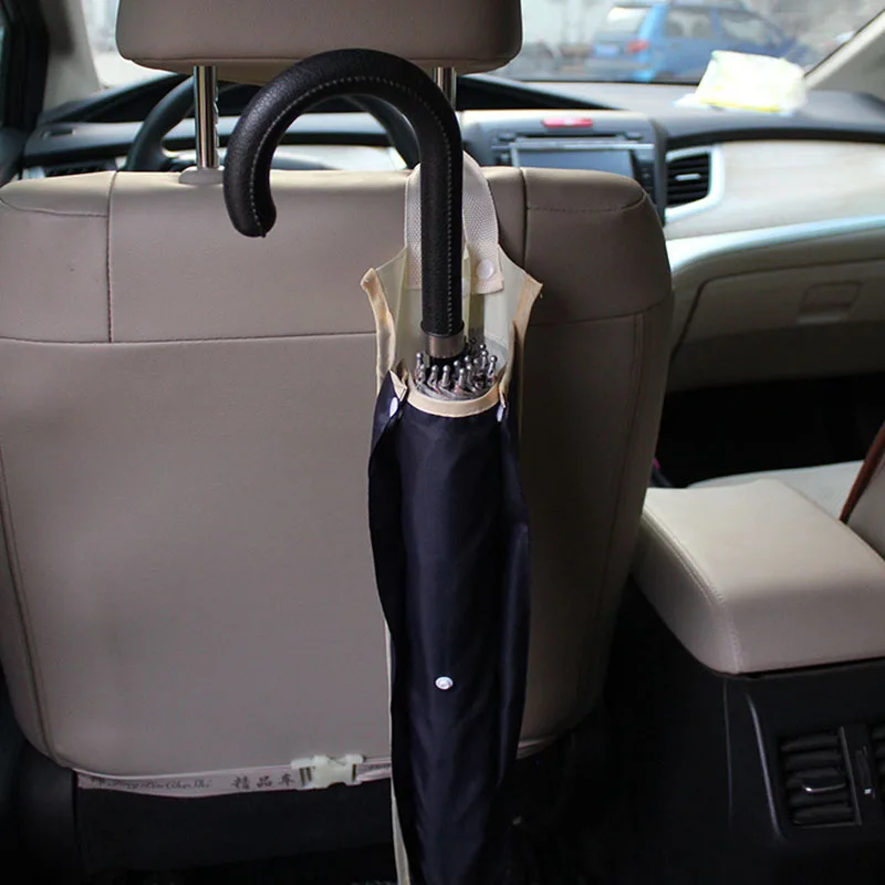 Universal Auto Seat Back Umbrella Storage Hanger Cover Organizer Bag Pouch Car Foldable Waterproof Organizer Cover Case
