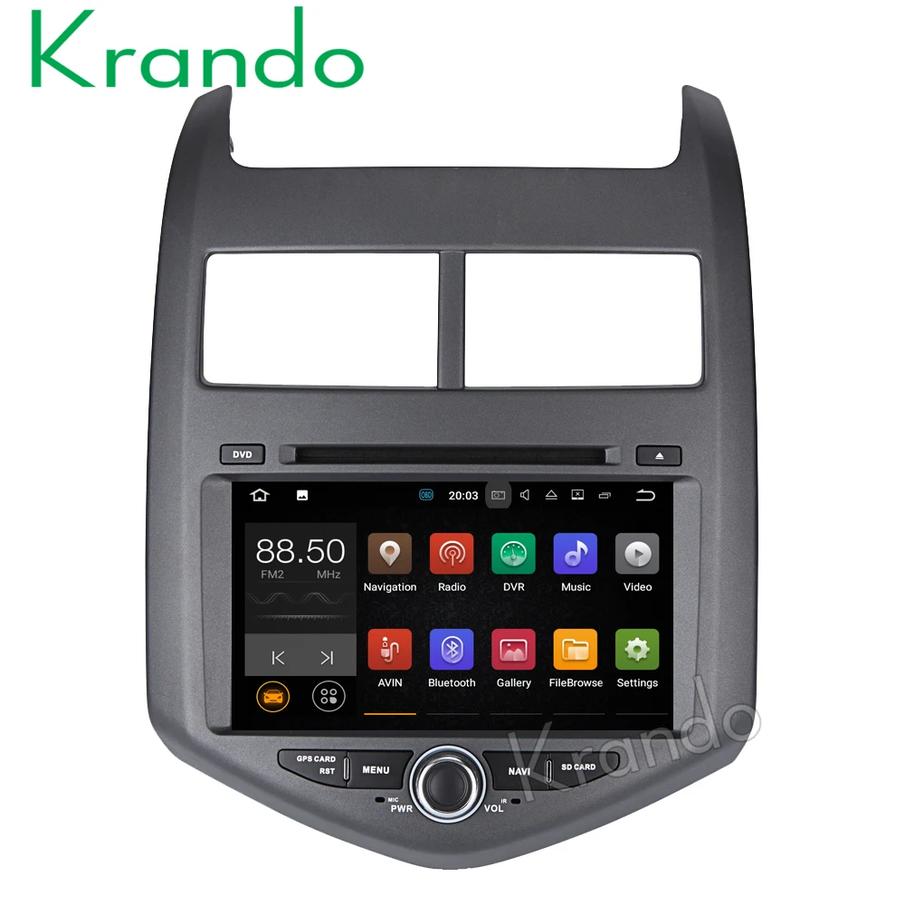 Krando 8 &quotAndroid 9 0 Автомобильная навигационная и мультимедийная система для Chevrolet Aveo