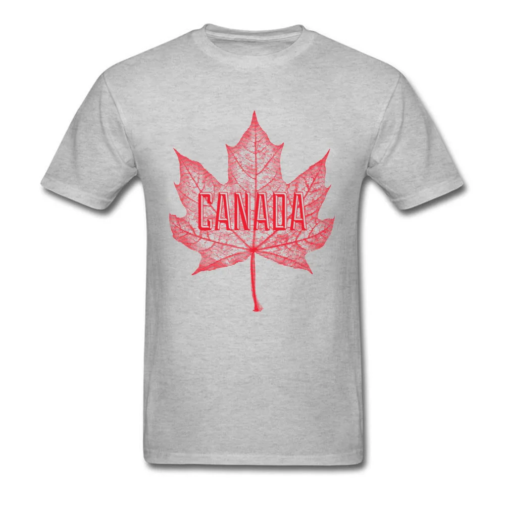 Canadian Maple Leaf National Symbol Funny Male T Shirt Crewneck Short Sleeve Cotton Fabric Tops T Shirt Casual Tops Shirts Canadian Maple Leaf National Symbol grey