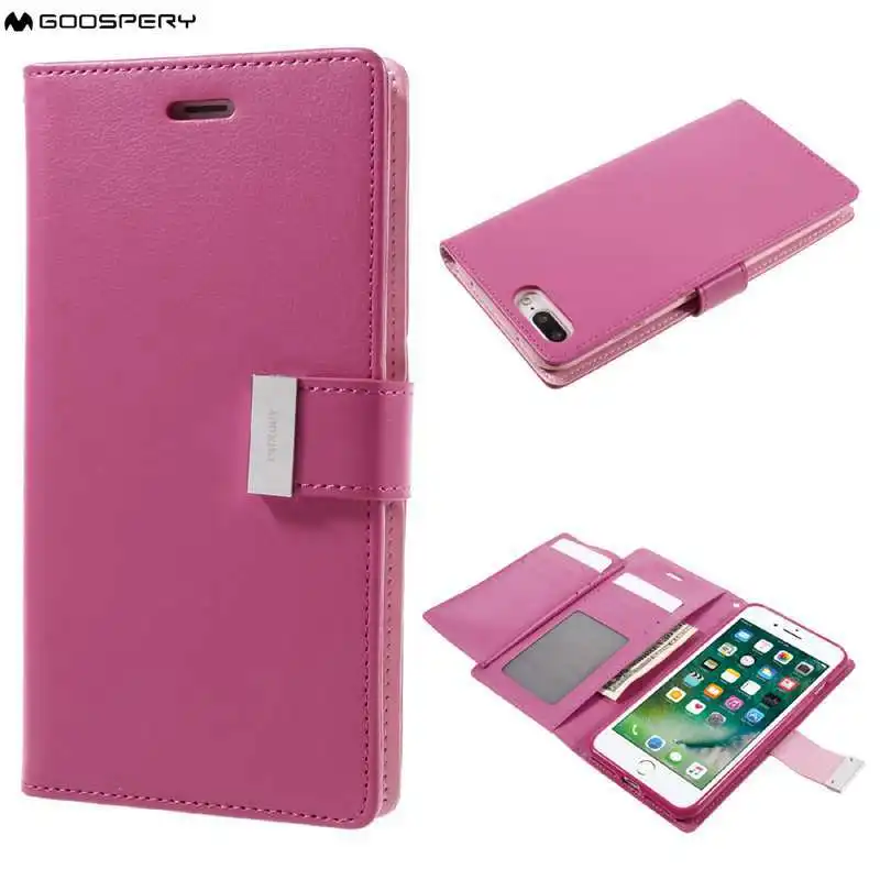 MERCURY GOOSPERY Cases Capa for iphone 7 plus Case Rich Diary Wallet