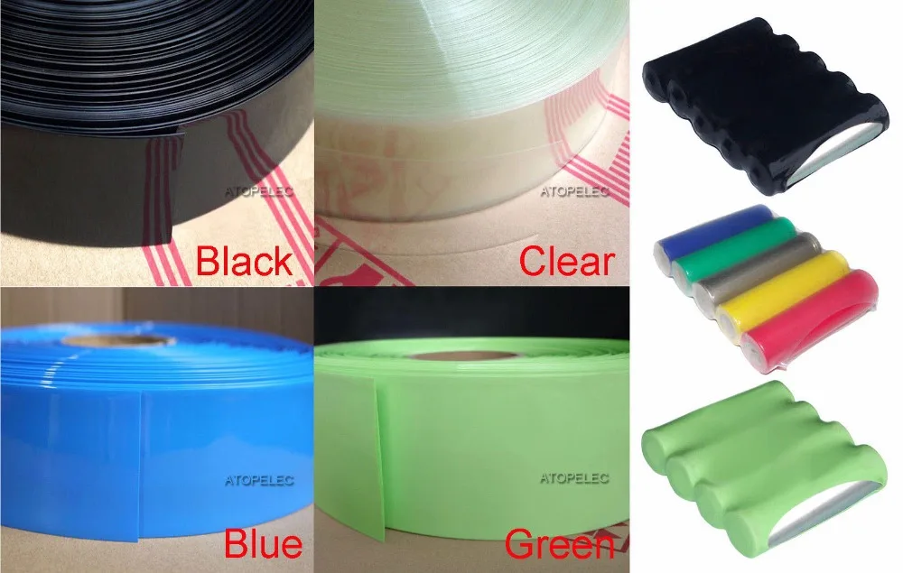 

(18650 Battery Wrap) Wide 85MM / Diameter 55MM PVC 2:1 Heat Shrink Tubing 1 Meter