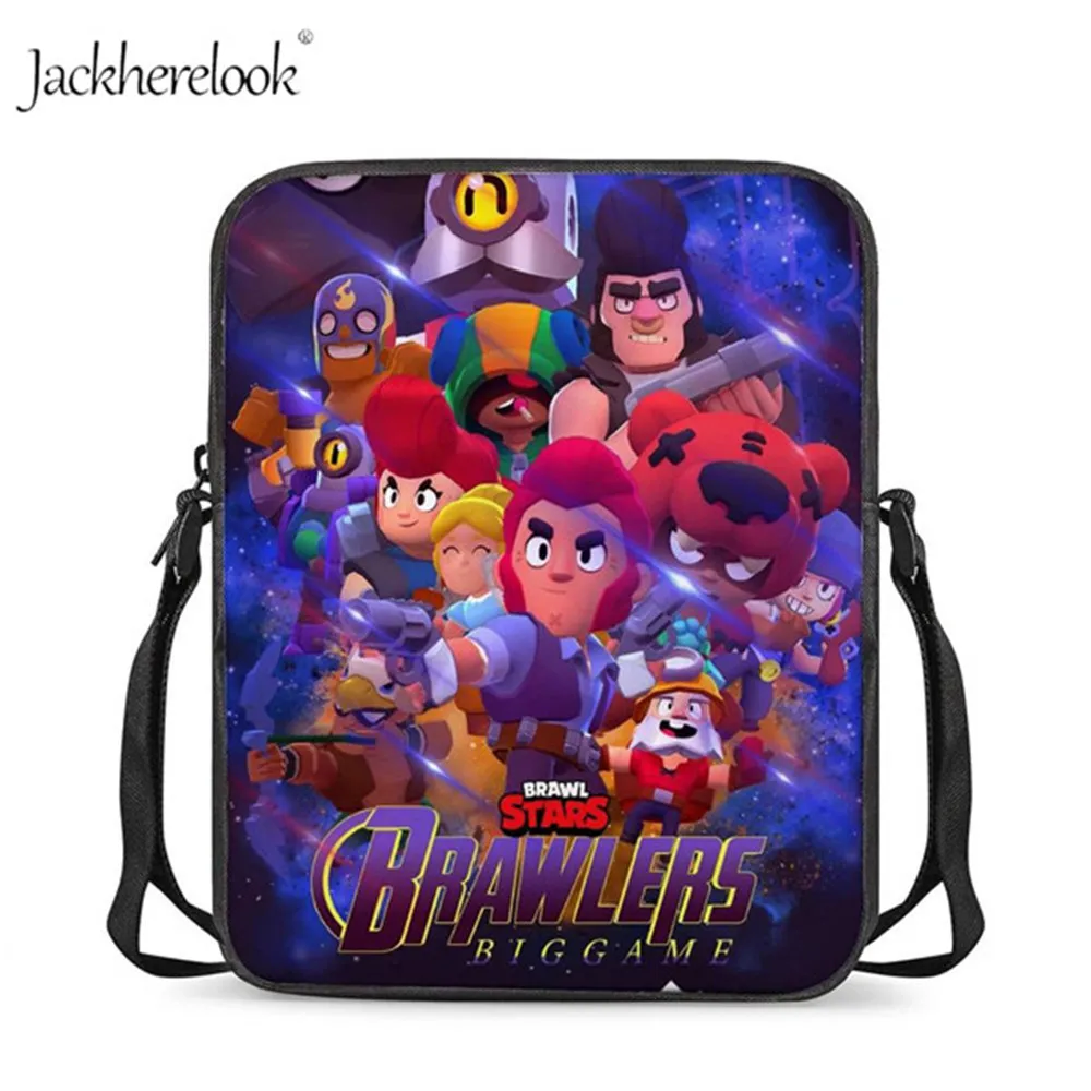 

Jackherelook 2019 Hot Sale Brawl Stars Printing Small Messenger Bags for Boys Kids Cartoon Handbag Tote Shoulder Bag Bolso Mujer