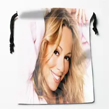 Новая сумка для хранения с принтом Mariah Carey 27x35 см Сатиновые сумки со шнурками компрессионные сумки под заказ Подарки на ваш образ