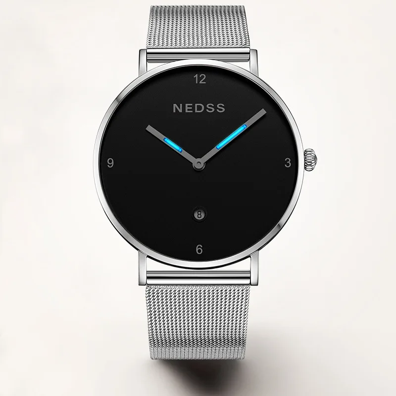 

NEDSS Tritium Luminous Quartz Analog Watch style Men's watches Fashion Women quartz DW styles Men Sport Watch Relogio Masculino