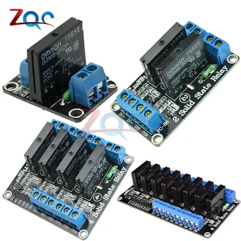 

DC 5V 1 2 4 8 Channel Relay Module Solid State Relay High Level Trigger Effective SSR AVR DSP Board for Arduino