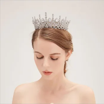 

Cubic Zirconia CZ Wedding Crown Tiara Diadem Women Hair Accessories Wedding Crown for Brides Crystal Bridal Tiara