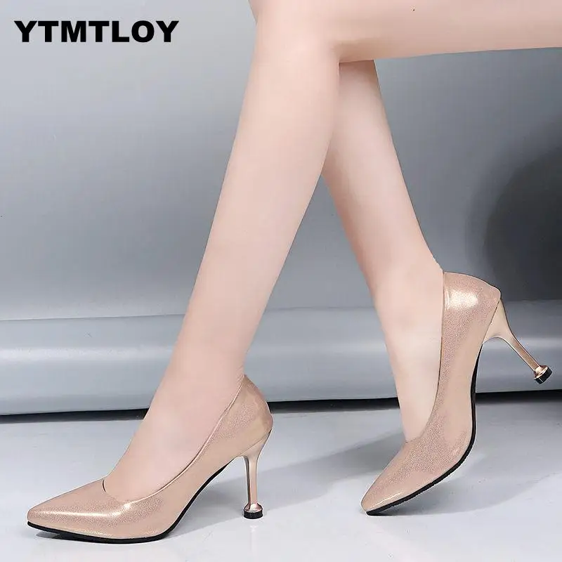 

Plus Size 35-44 Women's Pumps Women Shoes Thin High Heels Shoes Elegantpointed Toe Fashion Officezapatillas Mujer Luxur Size 11