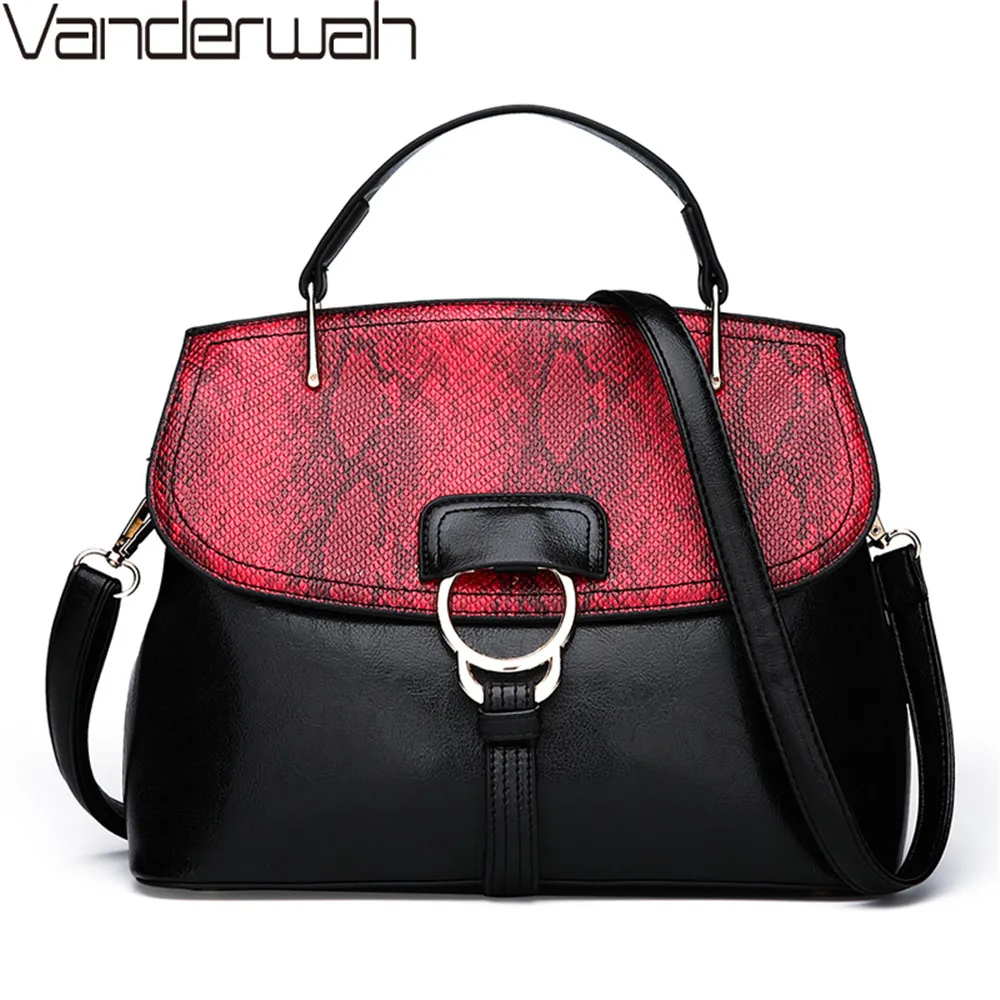 

NEW Fashion Serpentine Pu Leather Handbags Crossbody bags handbags women famous brands tote for Women Designer Shoulder Bags