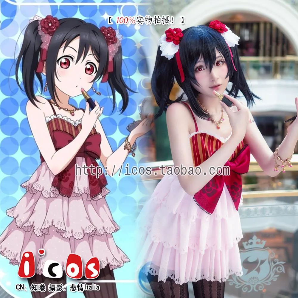 

Love Live! Nico Yazawa Cosplay Costume Lolita Bowknot Girl lovelive Yazawa Nico Dress Costumes