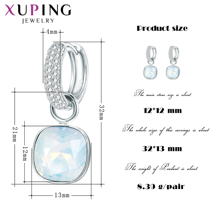 Xuping, модные серьги-капли, высокое качество, кристаллы от Swarovski, цветное покрытие, Шарм для женщин, подарок на день матери, M66-203