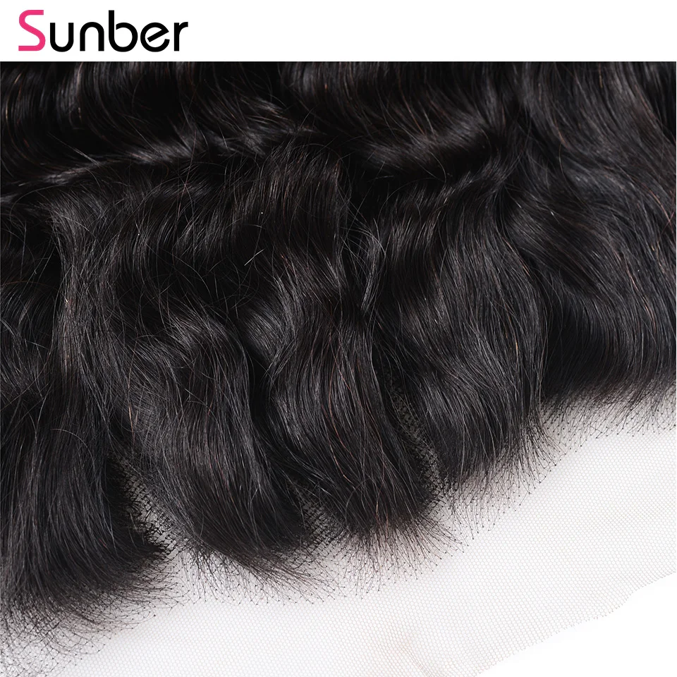 Sunber Brazilian Loose Deep Lace Frontal Hair 13*6 Swiss Lace Hair 10-20 inch Free Part Frontal Can be dyed any Color