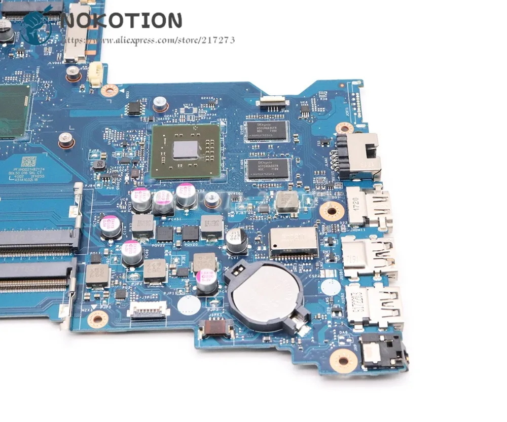 amazing  NOKOTION For HP 15-AY 15-ay015ds Laptop Motherbard SR23Y I5-6200U CPU BDL50 LA-D704P 854936-601 854
