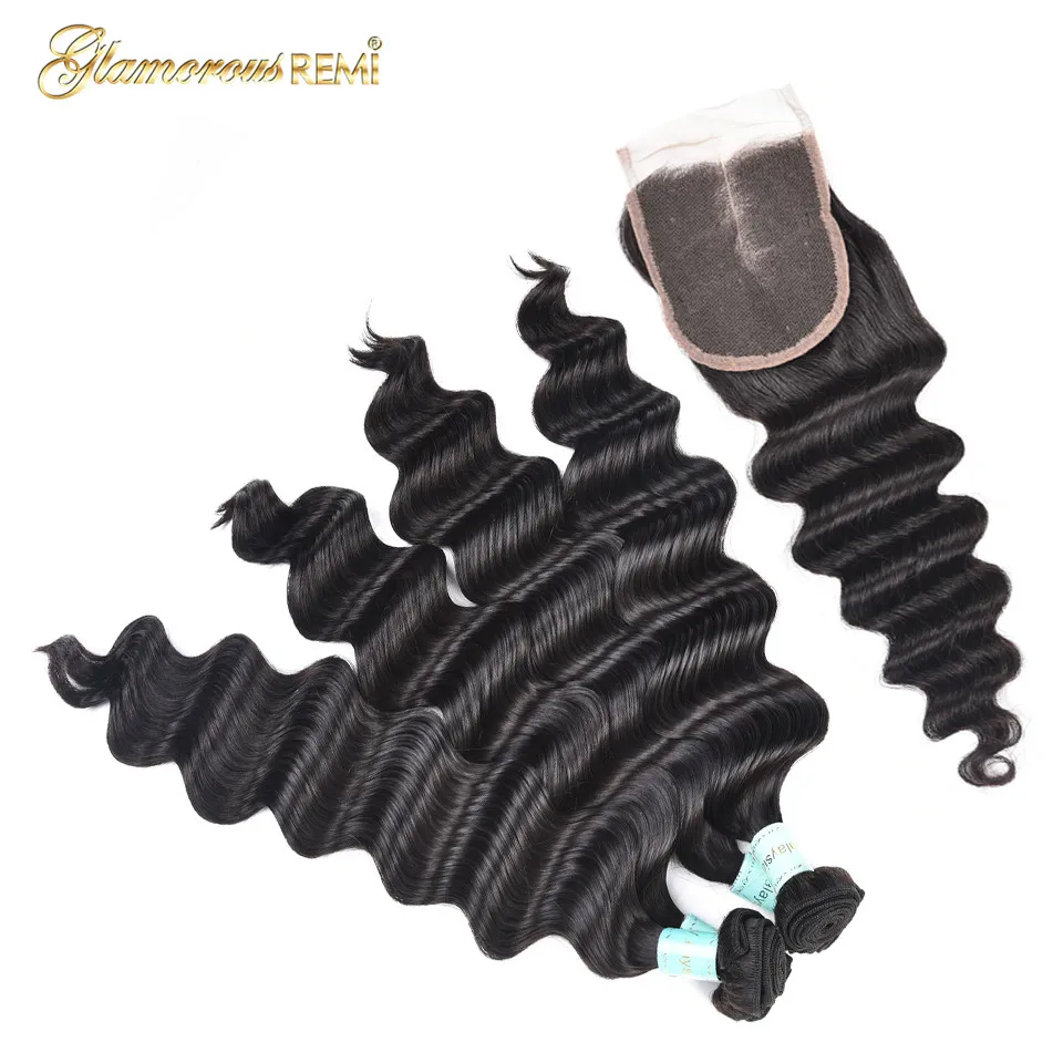 malaysian loose wave 4 bundles with closure (6)