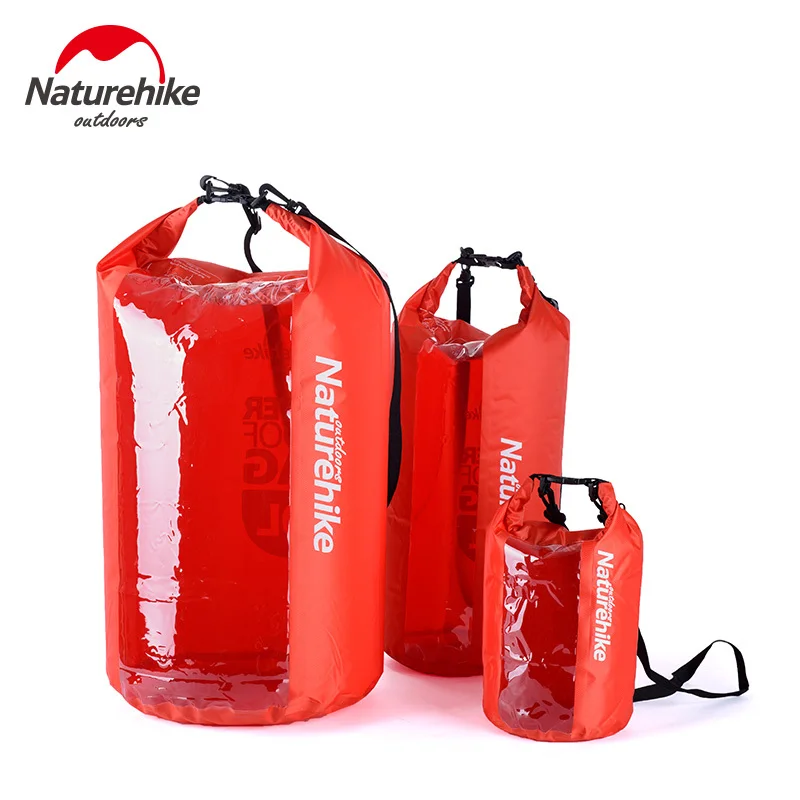 Naturehike  5L 20L 60L Ultralight Swimming Bag Tourism Beach Outdoor Organizers Drifting Kayaking Waterproof Dry Rafting Bag