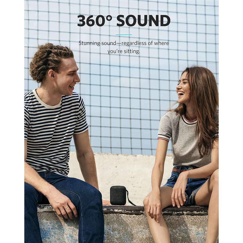  Anker Soundcore Motion Q Portable Bluetooth Speaker 360 Speaker with IPX7 Waterproof Dual 8W Driver
