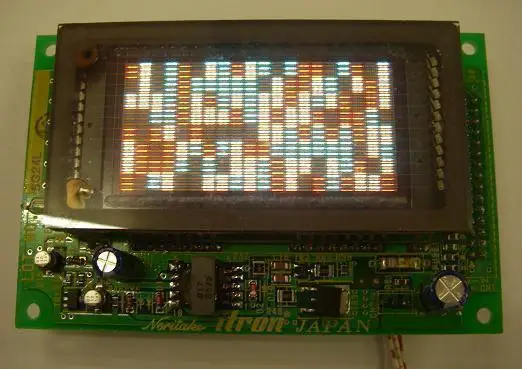 Экран панели VFD 20х8 3 цвета графический сетчатый костюм для вакуумной