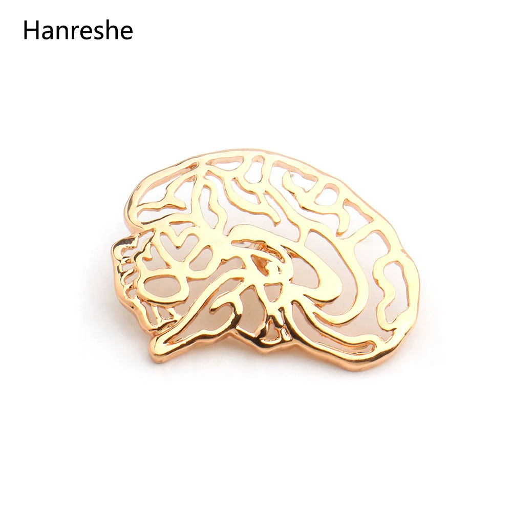 

HANRESHE Neurologist Pin Gold Silver Rose Gold Anatomical Gift for Doctor/Nurse/Graduation Student Neurologist Brooch Jewelry