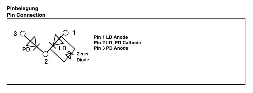 CNI 488nm 60mW лазерный диод