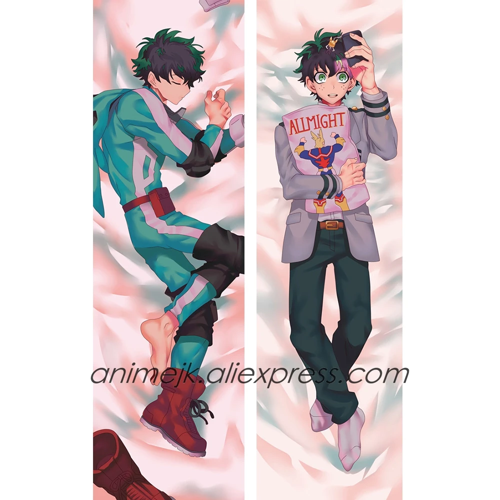 Аниме JK My Hero Академия Midoriya Izuku Todoroki Shoto Мужская подушка для тела Dakimakura Чехол One For All