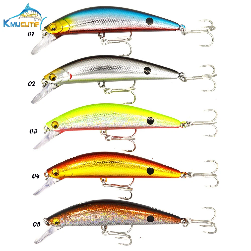 

1pcs minnow fishing lure 135mm 48g system wobbler model crank bait five colors