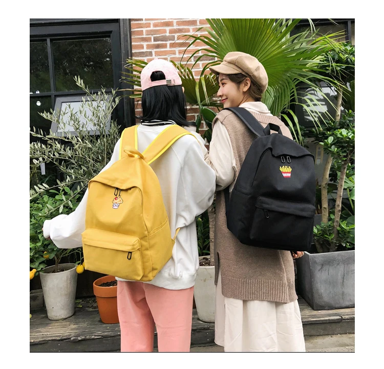Preppy Style Women Backpack for School Teenagers Girls Vintage School Bag Ladies Canvas Fabric Backpack Female Book bag Mochila--_34_10