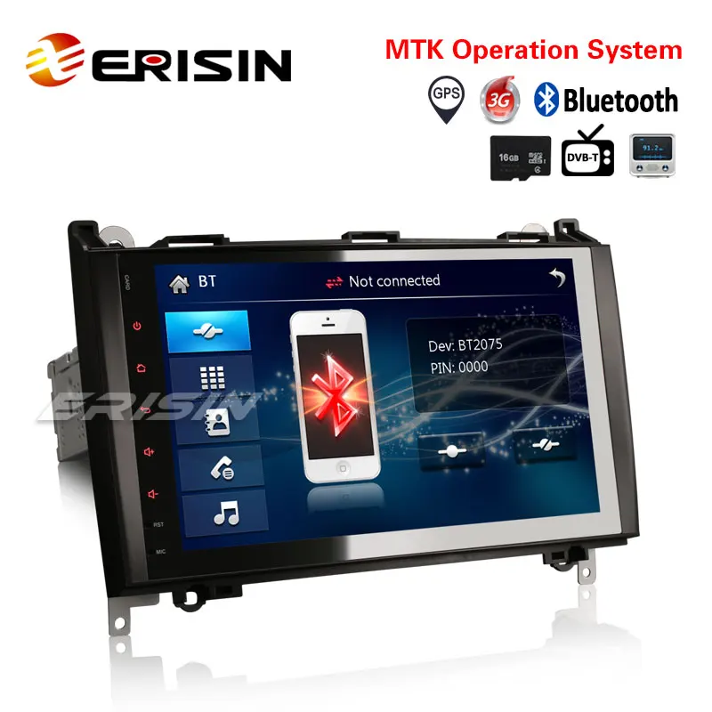 Sale Erisin ES792B 9" MTK Car Stereo GPS IPOD 3G Radio RDS DVR System for Benz 1