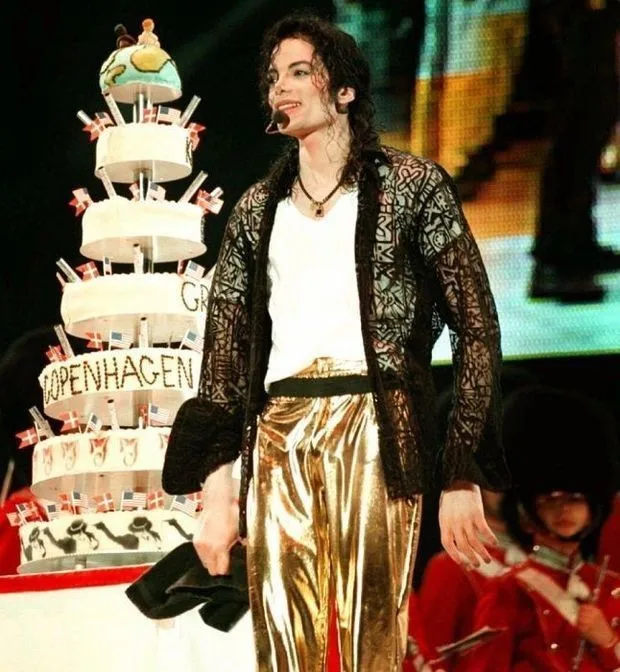 Classic Michael Jackson History BAD Classic Golden Pants Trousers Performance Gift