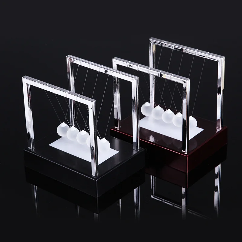 

Early Fun Development Educational Desk Toy Colorful Glowing Newtons Cradle Steel Balance Ball Physics Science Pendulum Kids Gift