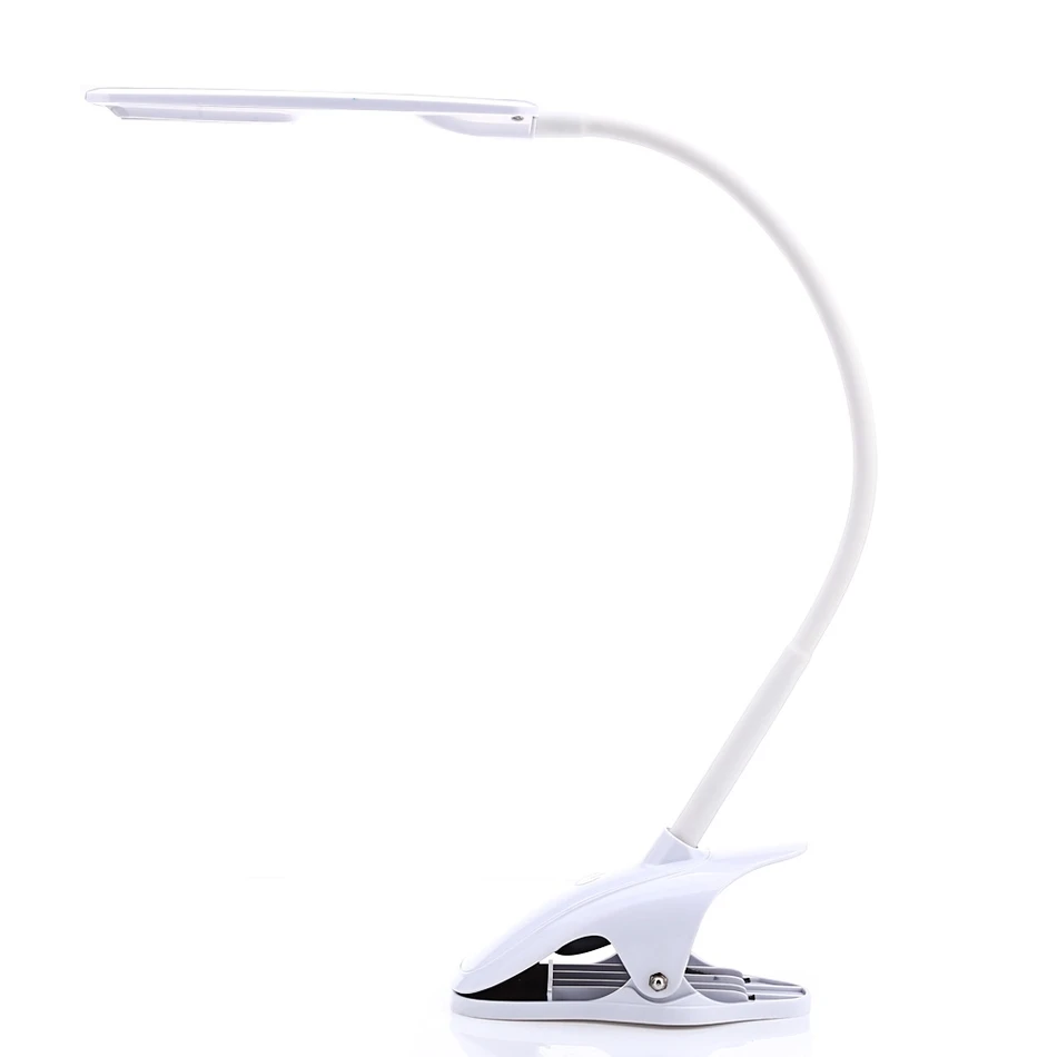 Mode réglable usb rechargeable 27 led lampe de bureau avec clip tactile commutateur dimmable eye