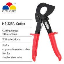 Multifunctional Ratcheting Ratchet Cable Cutter Plier AWG 600M CM for Copper Aluminum Cable Wire Cutter Pliers Hand Tools hs 500b 400mm2 max ratcheting ratchet cable cutter germany design wire cutter plier hand tool not for cutting steel wire