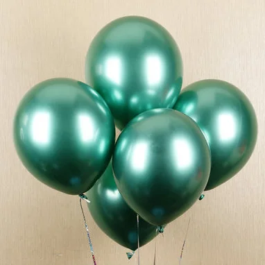 50 шт. металлический шар 12 дюймов глянцевый жемчуг плотные воздушные шары надувные воздушные шары для свадебного украшения металлические цвета латексные шары - Цвет: 50pcs green ballon