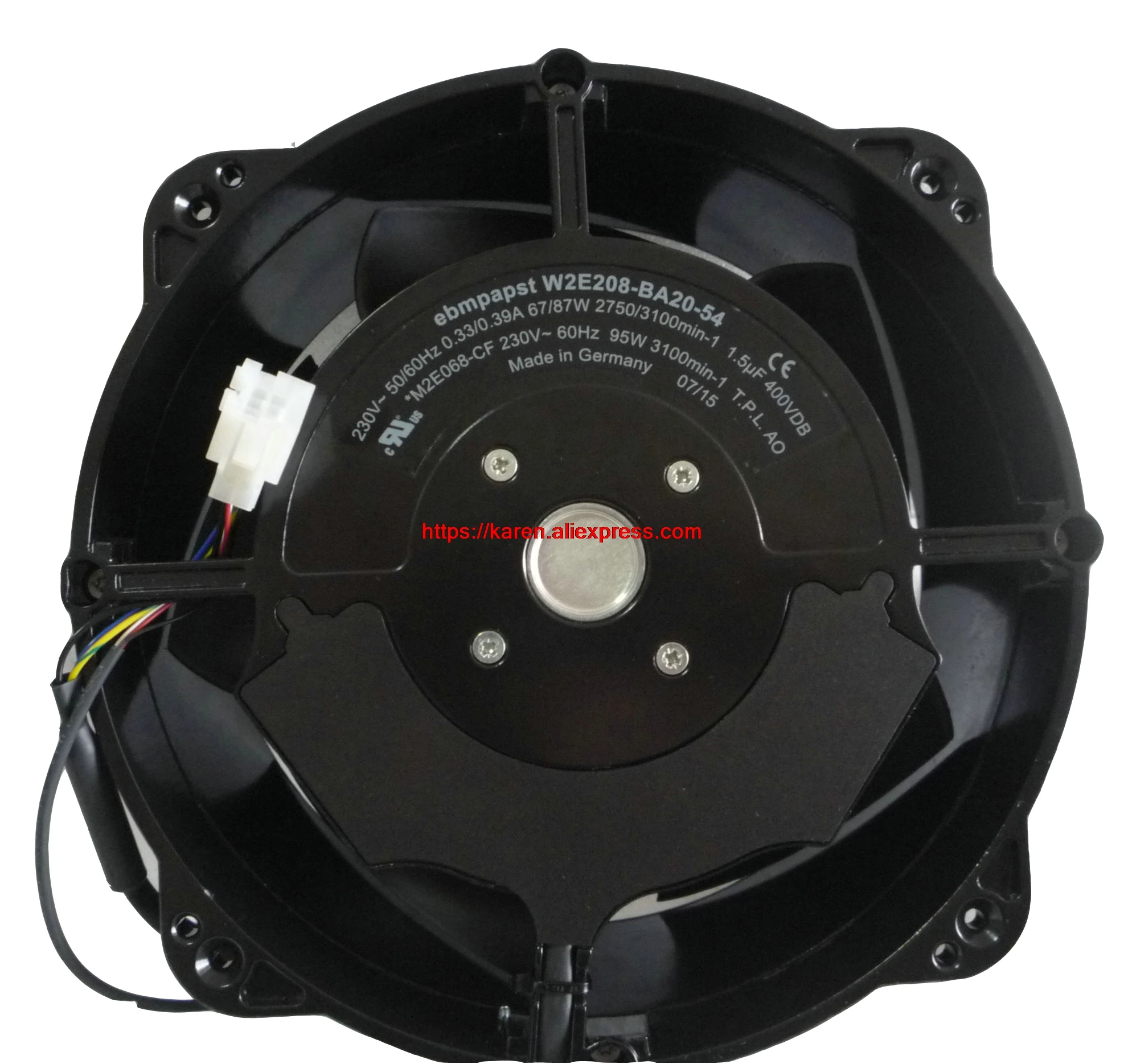 New Original FOR EBM PAPST W2E208-BA20-54 AC230V 67W/87W 2750/3100min-1 M2E068-CF 232*80mm Full metal cooling fan