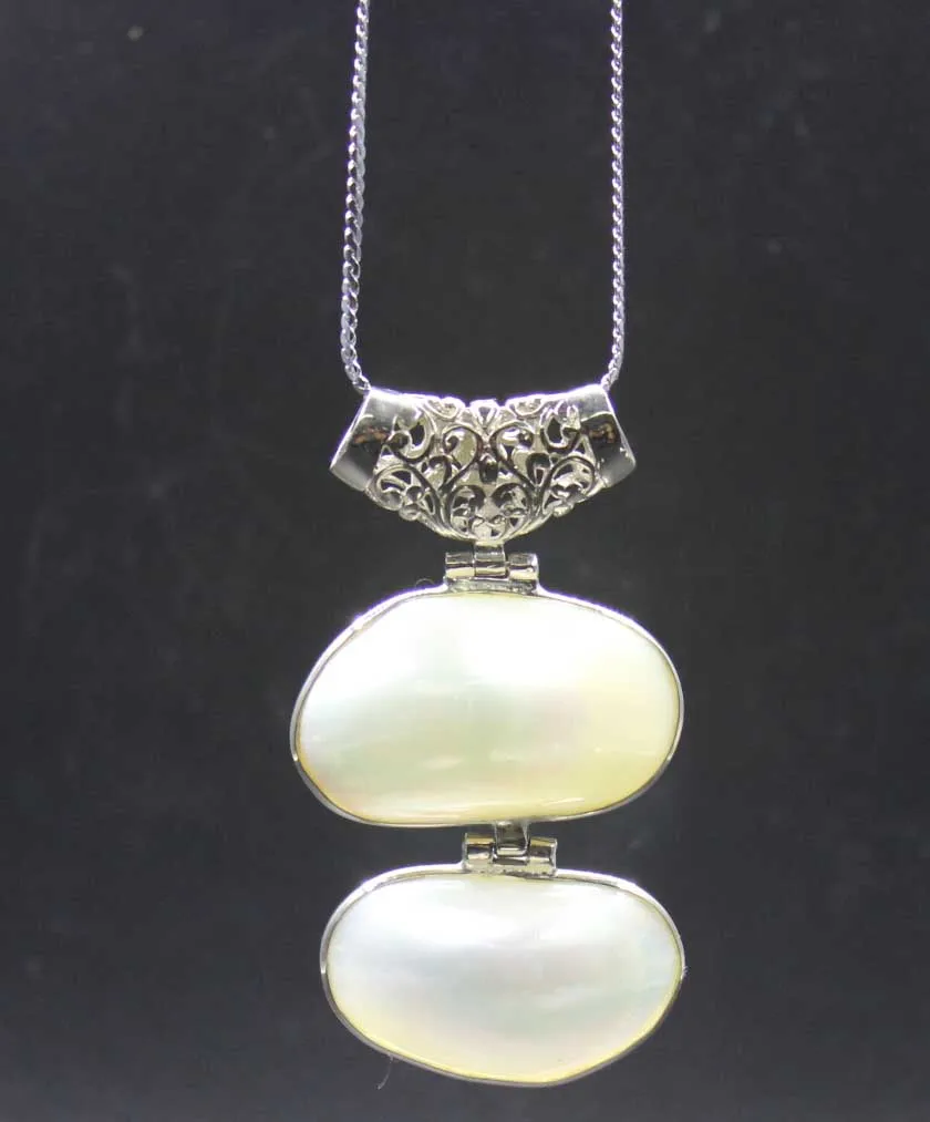 Wholesale price Fashion Rare Huge 60X47mm Natural White